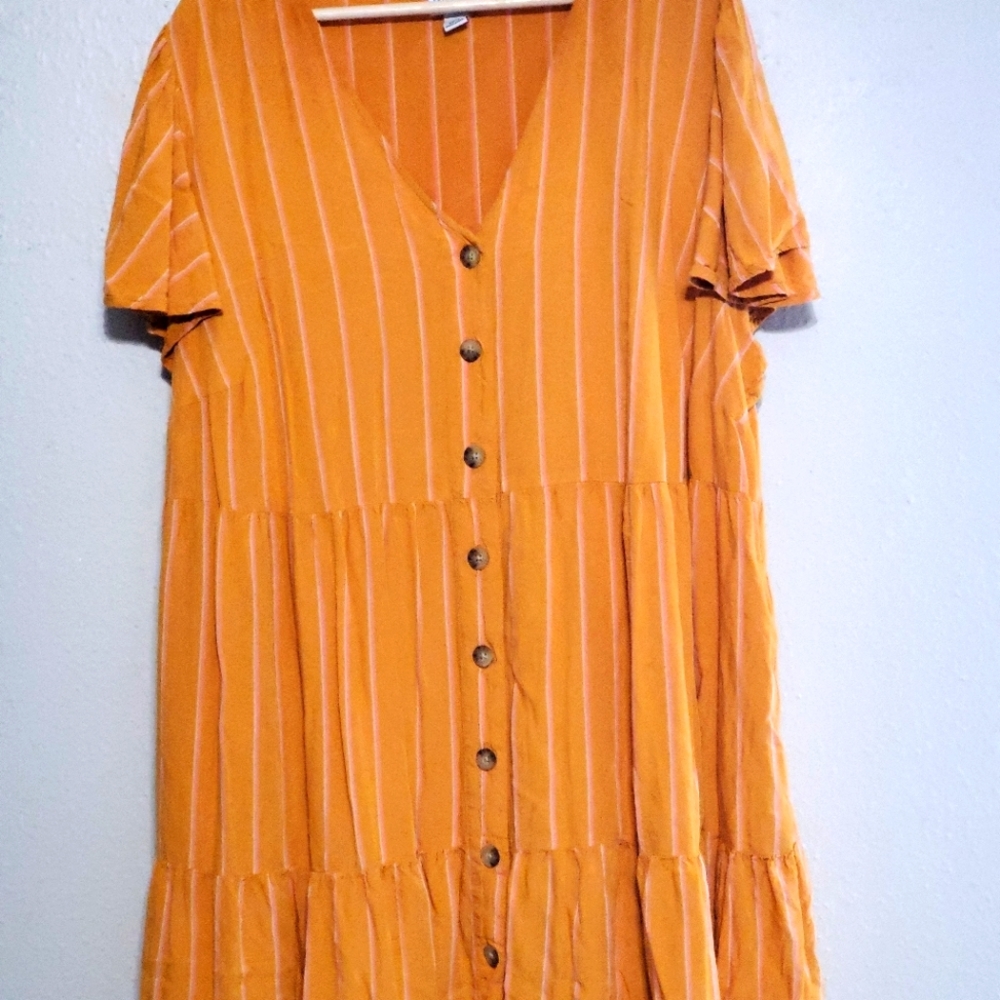 AVA & VIV mustard dress